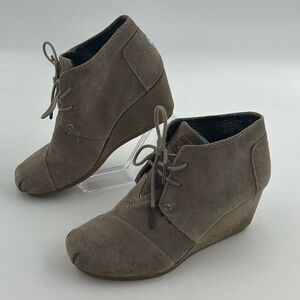 TOMS Herringbone Desert Lace Up Wedges